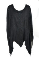 Blouse Rayon In Black Size 22