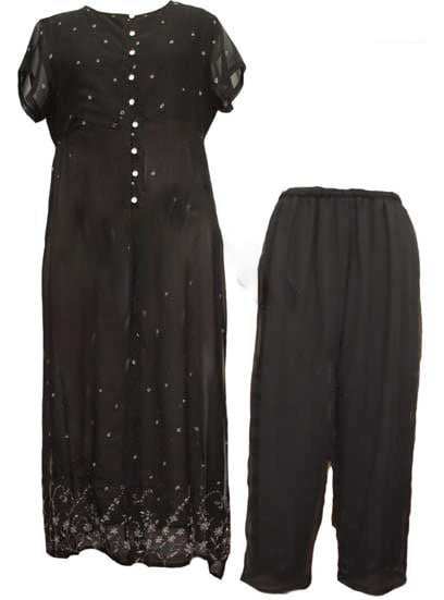 Dress Long Black Various Size And Colours)