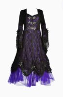 Dress Purple Long Lace Size 14