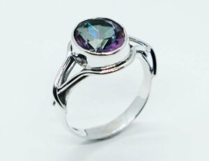 Silver Ring Mystic Quartz
