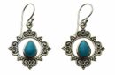 Silver Earring Turquoise Stone