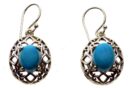 Silver Earring Turquoise Stone