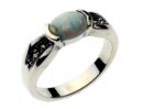 Silver Ring Marcasite Fire