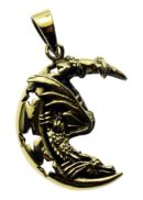 Bronze Pendant Dragon On Moon Lisa Parker Licensed