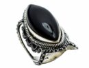 Silver Ring Onyx Oval
