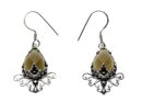 Silver Earring Smokey Cut