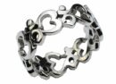 Silver Ring Band Om