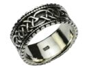 Silver Ring Band Celtic Knot