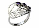 Silver Ring Tree Amethyst