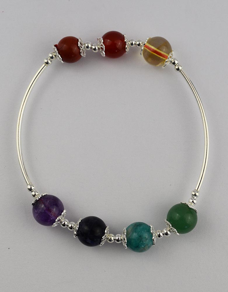Silver Bracelet With Chakra