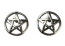 Silver Earring Stud Pentagram