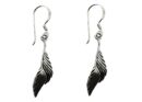 Silver Earring Wings Drop