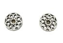 Silver Earring Stud Flower