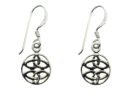 Silver Earring Double Celtic