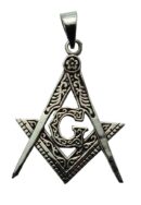 Pendant Silver Compass