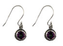 Silver Earring Circle Mystic