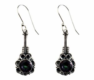 Silver Earring Circle Mystic
