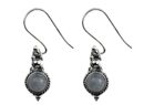 Silver Earring Round Rainbow