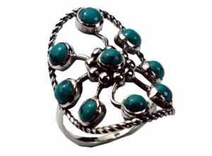 Silver Ring Chakra Circle
