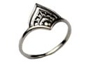 Silver Ring With Central Motif