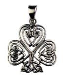 Silver Pendant Clover Leaf 3cm