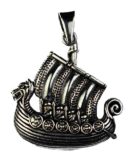 Silver Pendant Viking Ship