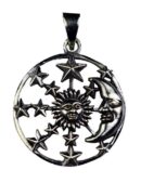Silver Pendant Moon/Sun