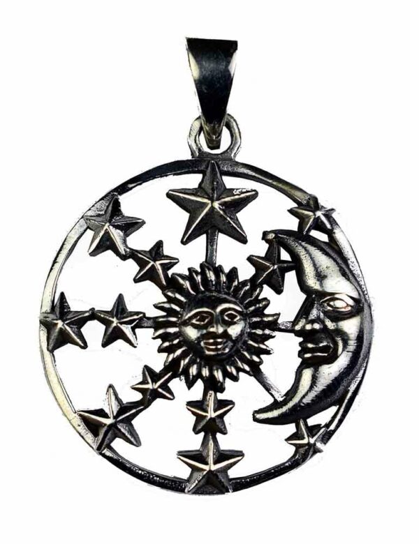 Silver Pendant Moon/Sun