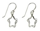 Silver Earring Star 1cm H