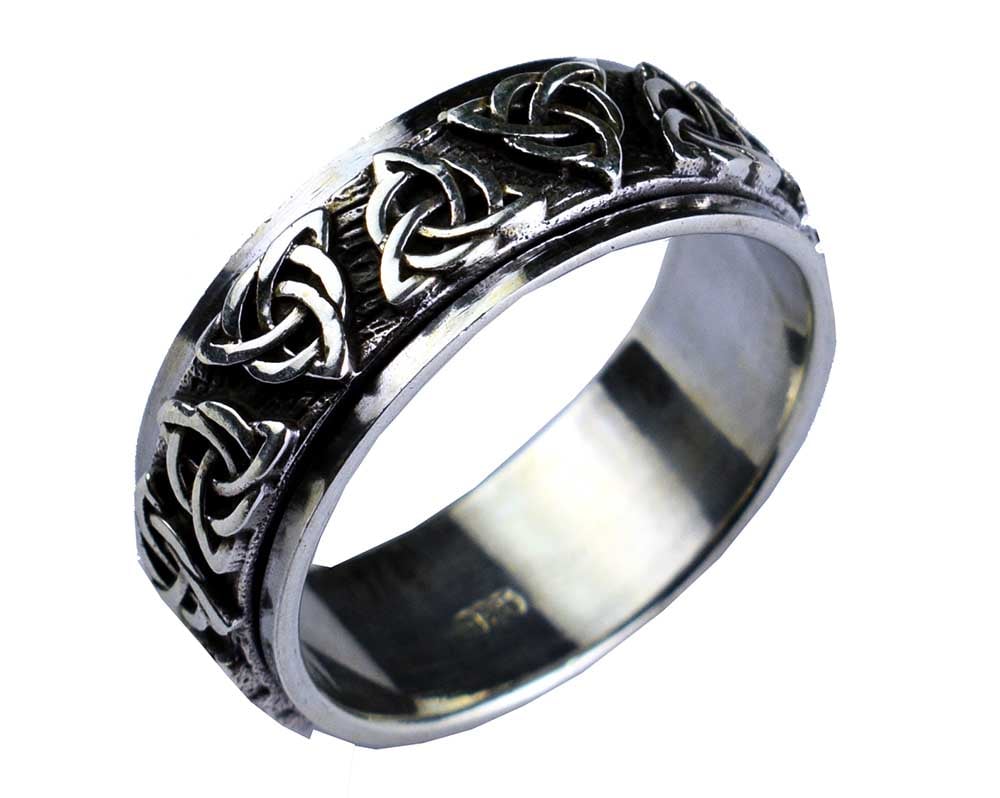Silver Ring Spinning Celtic