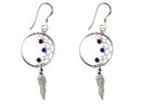 Silver Earrings Dream Catcher