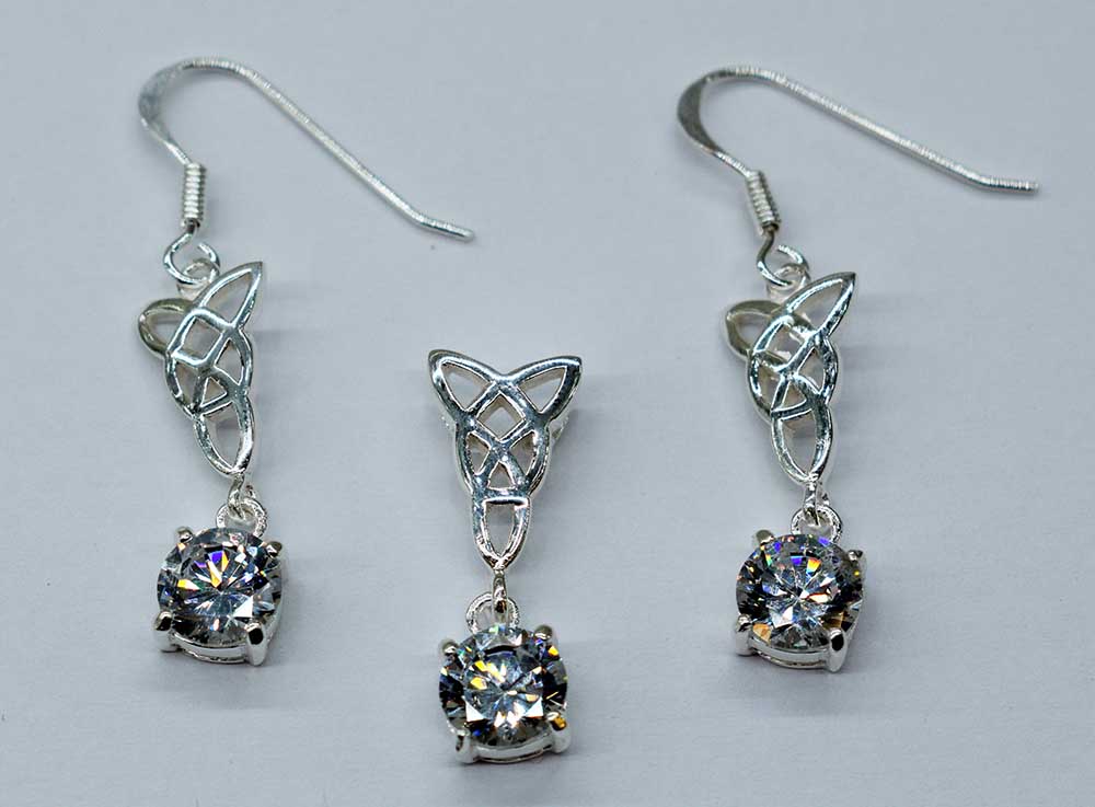 Silver Earring/Pendant Clear