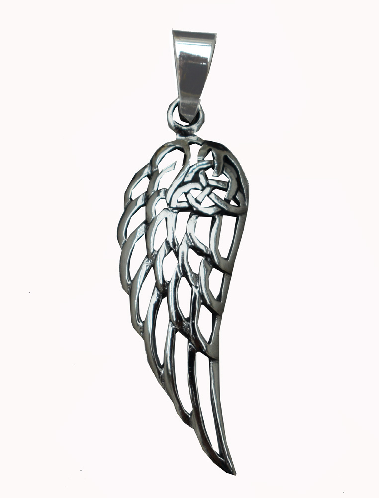 Silver Pendant Wing 3.5cm