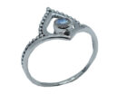 Silver Ring Rainbow Round