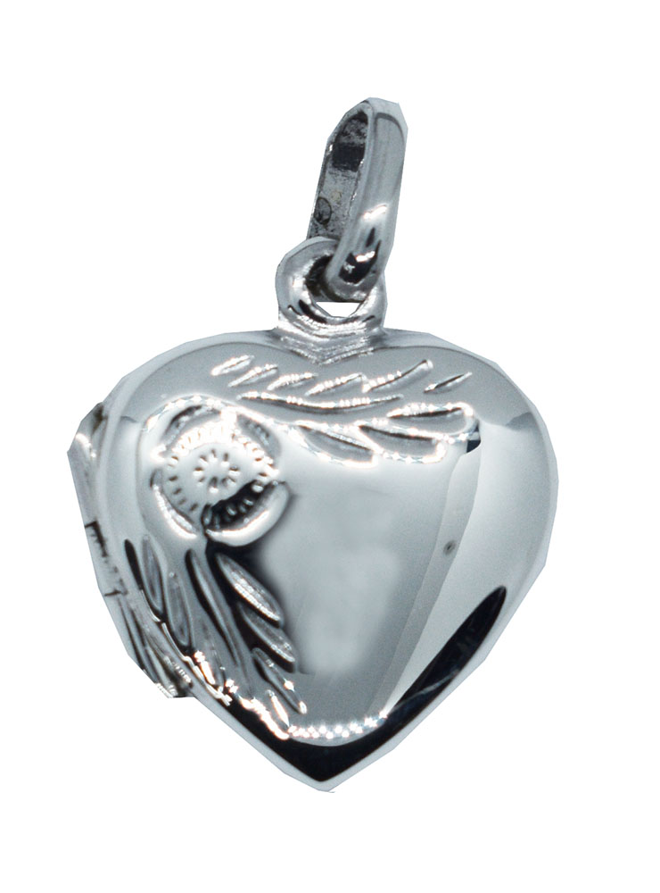 Pendant Silver Locket Heart