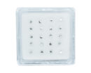Silver Nose Stud Star 3mm 20pc