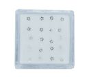 Silver Nose Stud Star 20pc