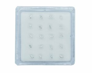 Silver Nose Stud Lips 20pc