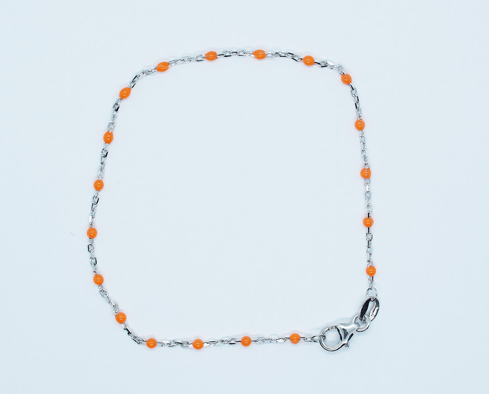 Silver Bracelet DC Orange