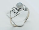 Silver Ring Hearts Rainbow