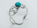 Silver Ring HeartsTurquoise