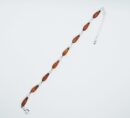 Silver Amber Bracelet Links