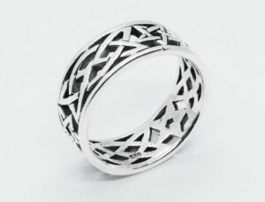 Silver Ring Celtic Band 10mm