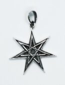 Silver Pendant Heptagram Star
