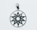 Silver Pendant Decagram Star