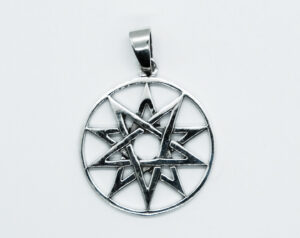 Silver Pendant Decagram Star