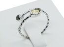 Silver Ring Twist Cut Citrine