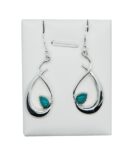 Silver Earring Turquoise Drop