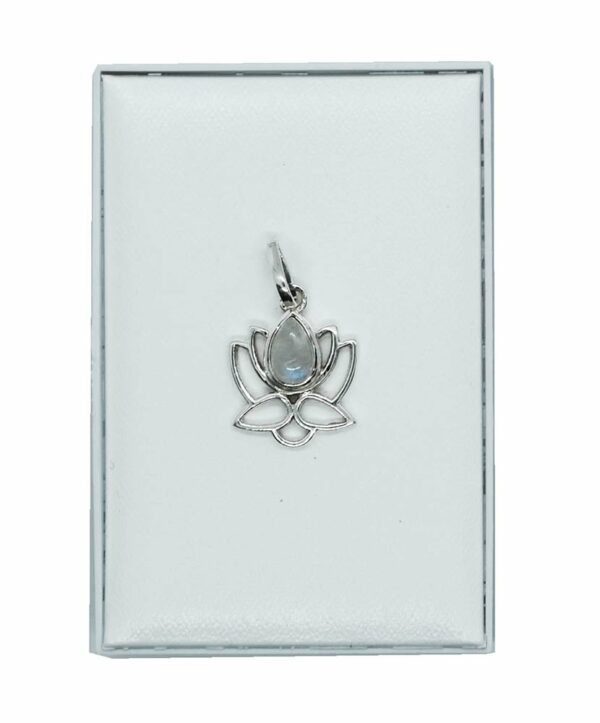 Silver Pendant Lotus Rainbow