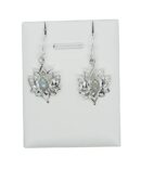 Silver Earring Lotus Rainbow